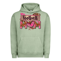 Pigment Oil Green football mom with leopard Urban Hoodie - Zillion Design Studio