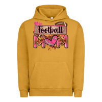 Pigment Peanut Butter football mom with leopard Urban Hoodie - Zillion Design Studio