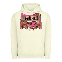 Pigment Pistachio football mom with leopard Urban Hoodie - Zillion Design Studio