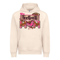 Sandshell football mom with leopard Urban Hoodie - Zillion Design Studio