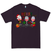 Plum Merry Christmas Premium Tee - CowhideDigitalArt