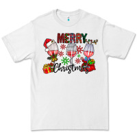 White Merry Christmas Premium Tee - CowhideDigitalArt
