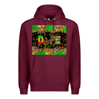 Burgundy dope juneteenth Premium Hoodie - Zillion Design Studio