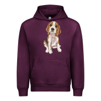 Mauve Wine beagle Urban Hoodie - RanaPortraitStore