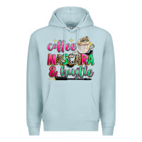 Blue Mist coffee mascara and hustle Premium Hoodie - Zillion Design Studio