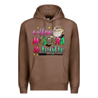 Chestnut coffee mascara and hustle Premium Hoodie - Zillion Design Studio