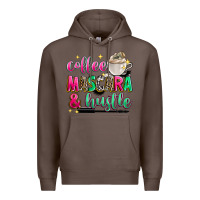 Coffee coffee mascara and hustle Premium Hoodie - Zillion Design Studio