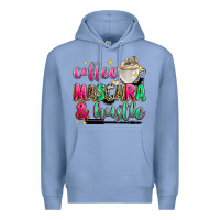 Colony Blue coffee mascara and hustle Premium Hoodie - Zillion Design Studio