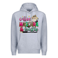 Heather Grey coffee mascara and hustle Premium Hoodie - Zillion Design Studio