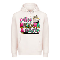 Pale Pink coffee mascara and hustle Premium Hoodie - Zillion Design Studio