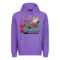 Purple coffee mascara and hustle Premium Hoodie - Zillion Design Studio