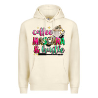Sandshell coffee mascara and hustle Premium Hoodie - Zillion Design Studio