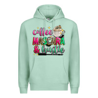 Seafoam coffee mascara and hustle Premium Hoodie - Zillion Design Studio