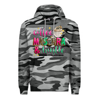 Slate Camo coffee mascara and hustle Premium Hoodie - Zillion Design Studio