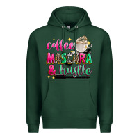 Sports Green coffee mascara and hustle Premium Hoodie - Zillion Design Studio