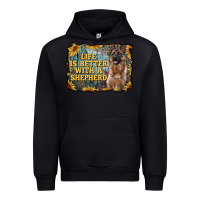 Black life is better with a shepperd Urban Hoodie - RanaPortraitStore