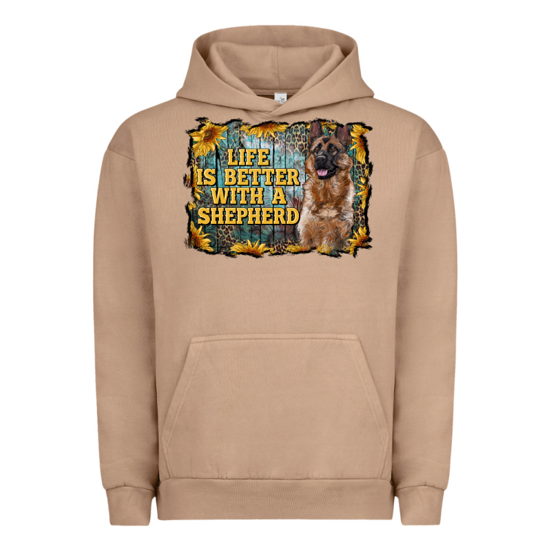 Life Is Better With A Shepperd Urban Hoodie by RanaPortraitStore | Teevron