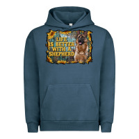 Pigment Midnight Navy life is better with a shepperd Urban Hoodie - RanaPortraitStore