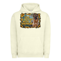 Pigment Pistachio life is better with a shepperd Urban Hoodie - RanaPortraitStore