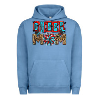 Pigment Pebble Blue Cheer mom Urban Hoodie - Zillion Design Studio