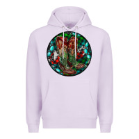 Lilac Christmas Cowboy Boots Premium Hoodie - RanaPortraitStore