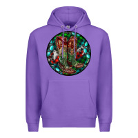 Purple Christmas Cowboy Boots Premium Hoodie - RanaPortraitStore