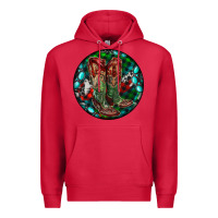 Cardinal Christmas Cowboy Boots Premium Hoodie - RanaPortraitStore