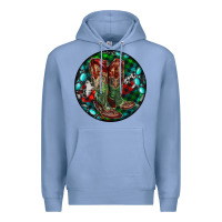 Colony Blue Christmas Cowboy Boots Premium Hoodie - RanaPortraitStore