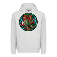 Dove Grey Christmas Cowboy Boots Premium Hoodie - RanaPortraitStore