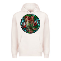 Pale Pink Christmas Cowboy Boots Premium Hoodie - RanaPortraitStore