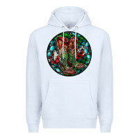 White Christmas Cowboy Boots Premium Hoodie - RanaPortraitStore