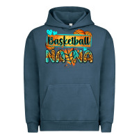 Pigment Midnight Navy basketball nana with leopard Urban Hoodie - Zillion Design Studio