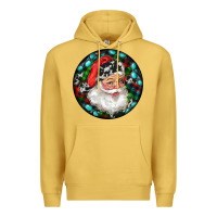 Antique Gold Christmas Santa Claus Premium Hoodie - RanaPortraitStore