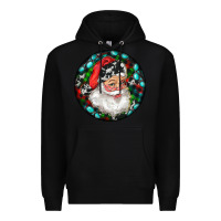 Black Christmas Santa Claus Premium Hoodie - RanaPortraitStore