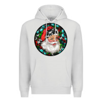 Dove Grey Christmas Santa Claus Premium Hoodie - RanaPortraitStore