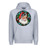 Heather Grey Christmas Santa Claus Premium Hoodie - RanaPortraitStore