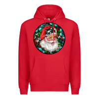 Red Christmas Santa Claus Premium Hoodie - RanaPortraitStore