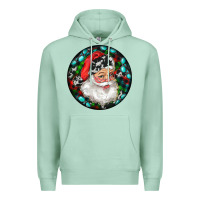 Seafoam Christmas Santa Claus Premium Hoodie - RanaPortraitStore