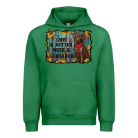 Emerald life is better with a labrador Urban Hoodie - RanaPortraitStore