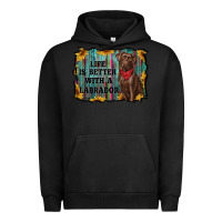 Pigment Black life is better with a labrador Urban Hoodie - RanaPortraitStore