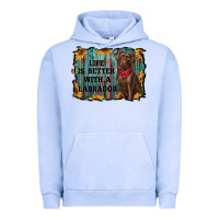 Pigment Grape Ice life is better with a labrador Urban Hoodie - RanaPortraitStore