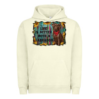 Pigment Pistachio life is better with a labrador Urban Hoodie - RanaPortraitStore