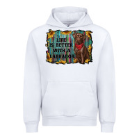 White life is better with a labrador Urban Hoodie - RanaPortraitStore