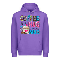 Purple coffee is a hug in a Premium Hoodie - Zillion Design Studio