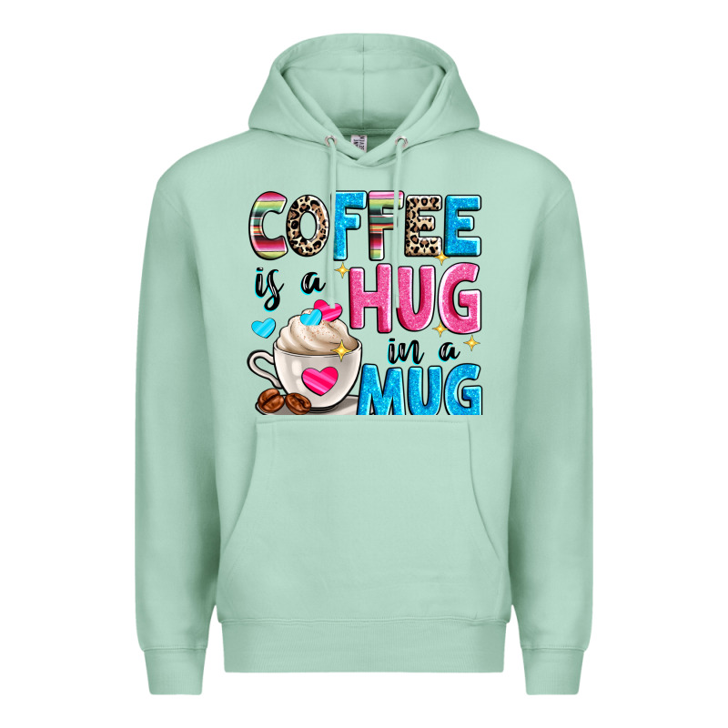 Coffee Is A Hug In A Premium Hoodie by Zillion Design Studio | Teevron