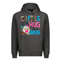 Charcoal Heather coffee is a hug in a Premium Hoodie - Zillion Design Studio