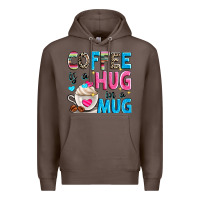 Coffee coffee is a hug in a Premium Hoodie - Zillion Design Studio