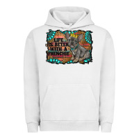Pigment Lunar Rock life is better with a frenchie Urban Hoodie - RanaPortraitStore