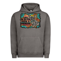 Pigment Tornado life is better with a frenchie Urban Hoodie - RanaPortraitStore