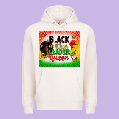 Black Mother Leader Premium Hoodie Designed By Zillion Design Studio